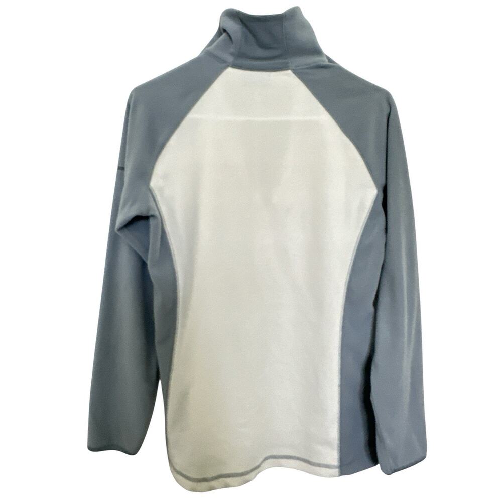 Columbia Women's Glacial Fleece lii 1/2 Zip Size M White/blue - Picture 2 of 6